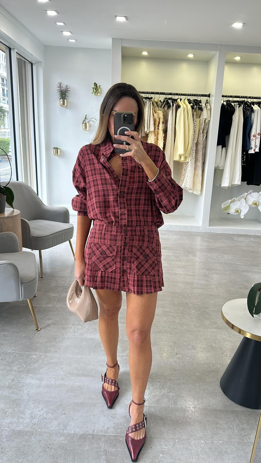 BURGY CHECKERED SET