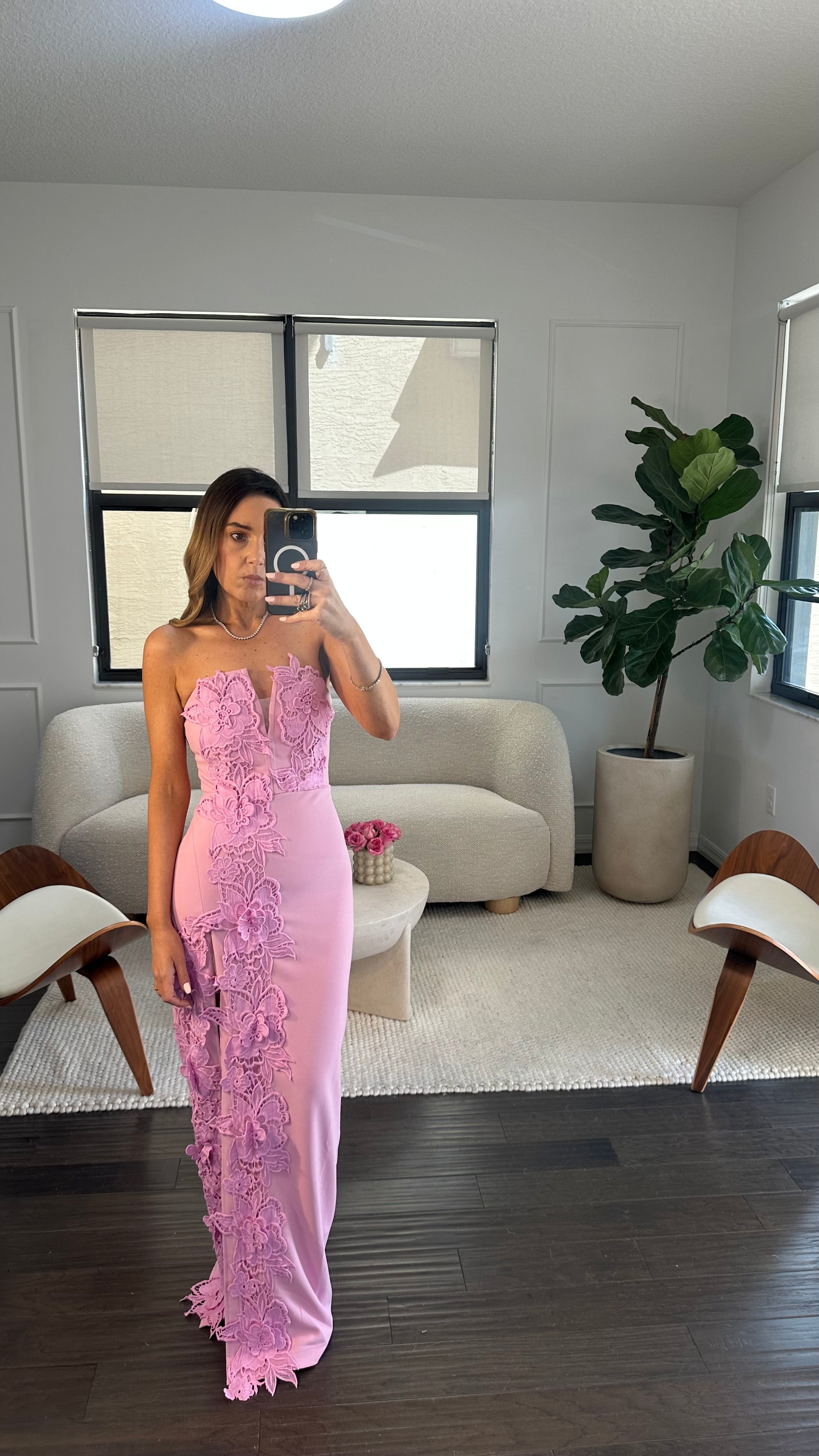 Maxi rose dress