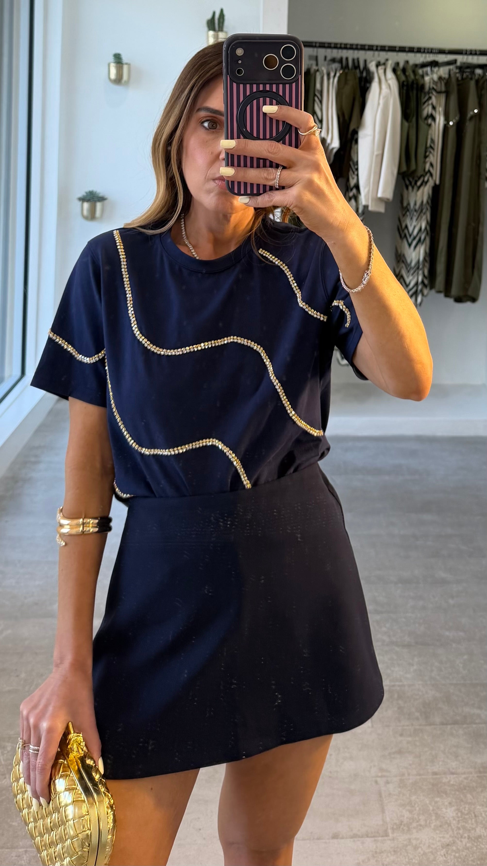 NAVY CHIC SKORT