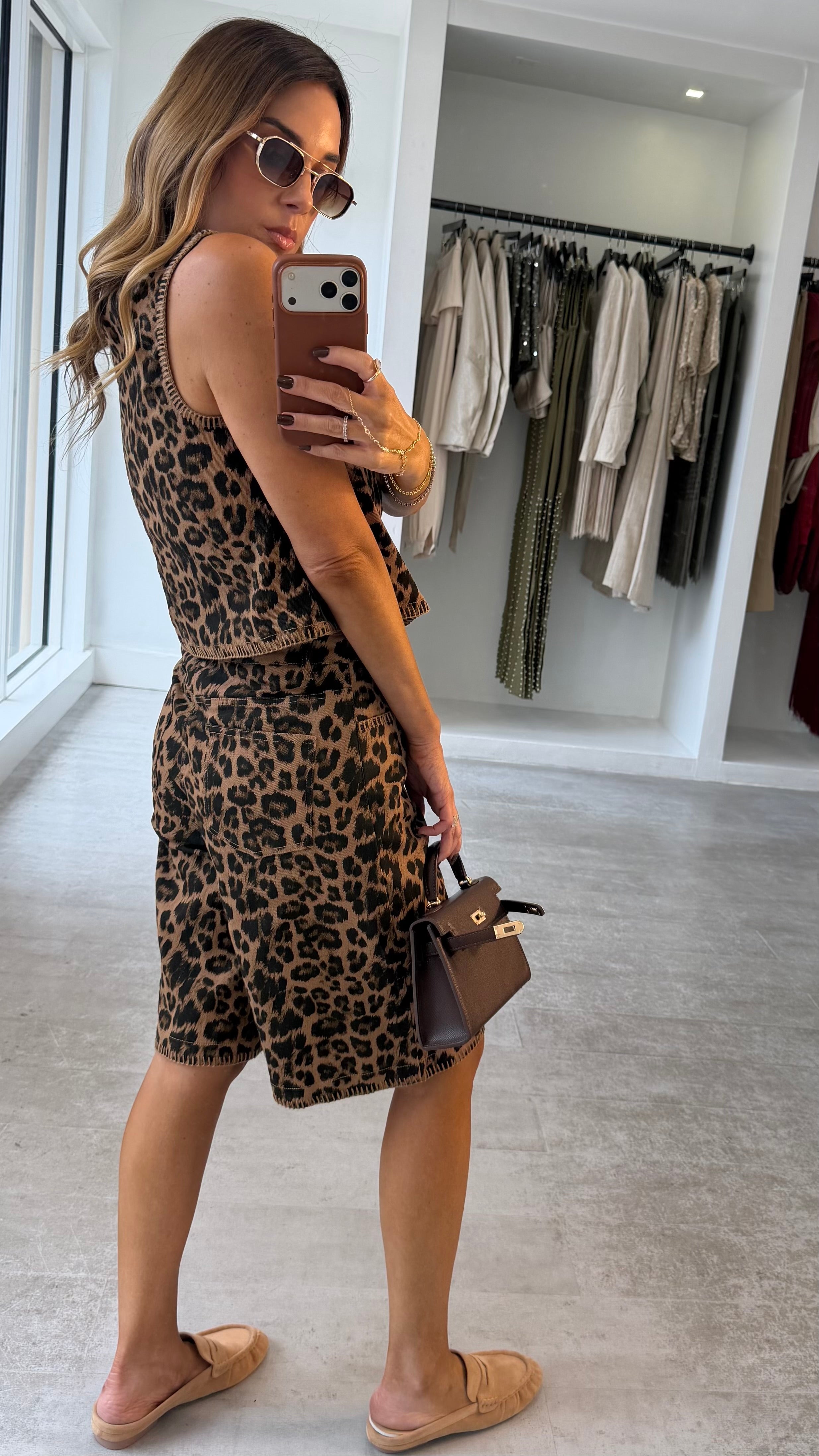 LEOPARD EDIT BERMUDA SET