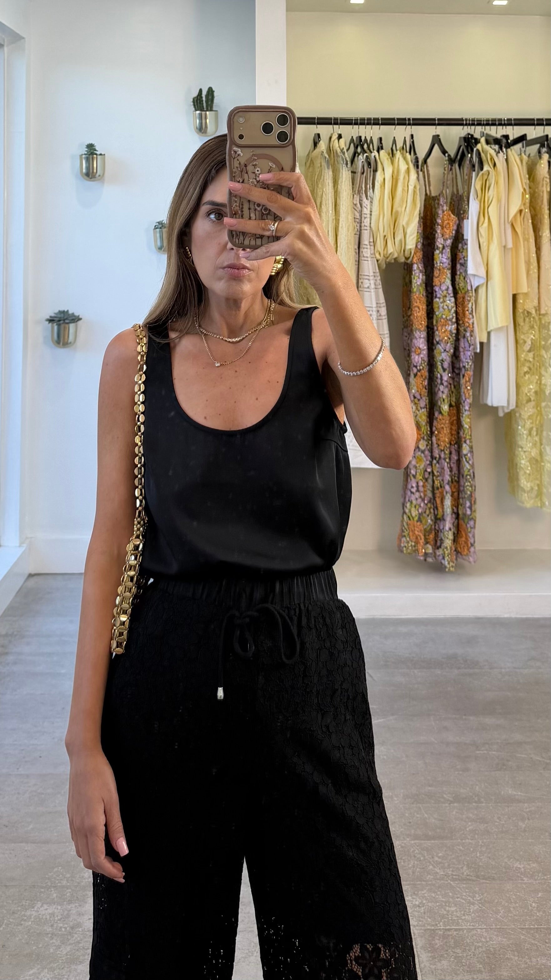 NOIR SILK CAMI