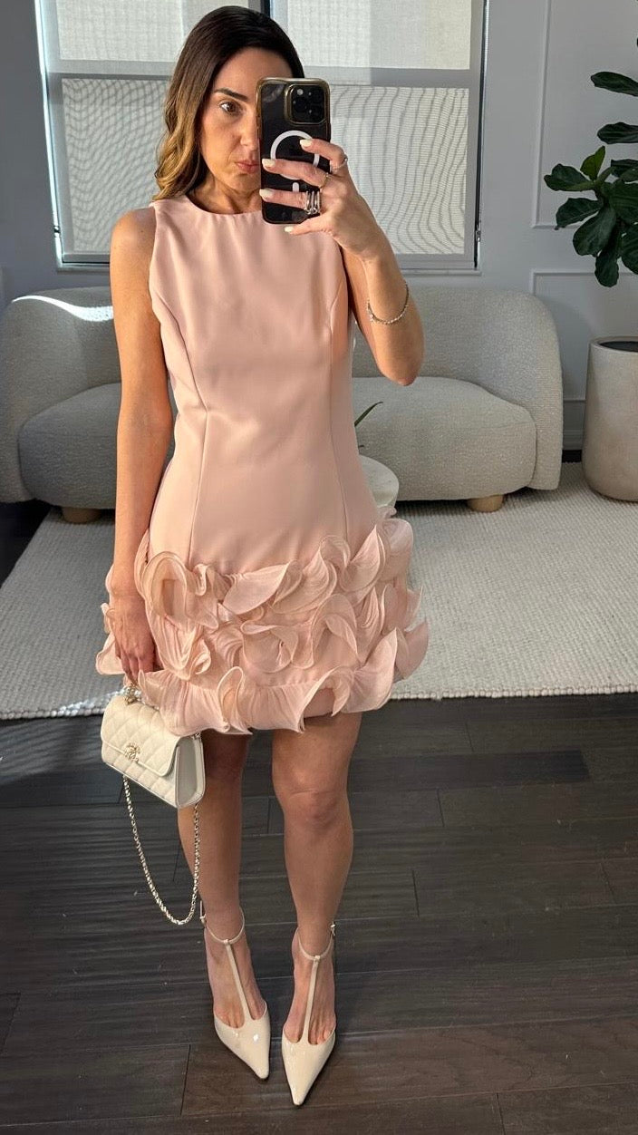 BLUSH PETAL DRESS