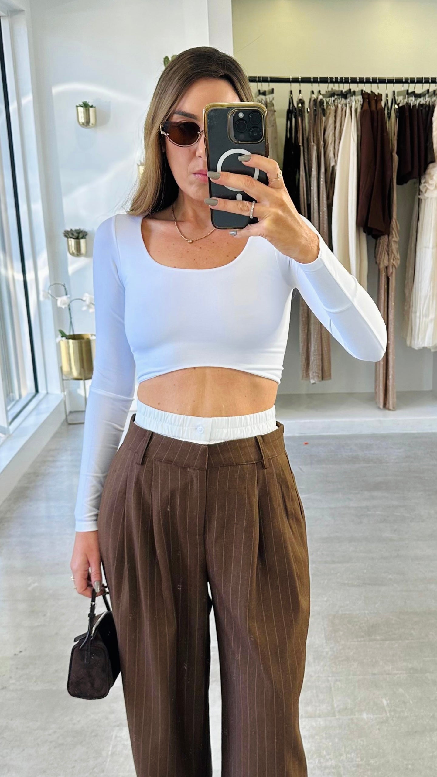 LONG SLEEVE CROP TOP