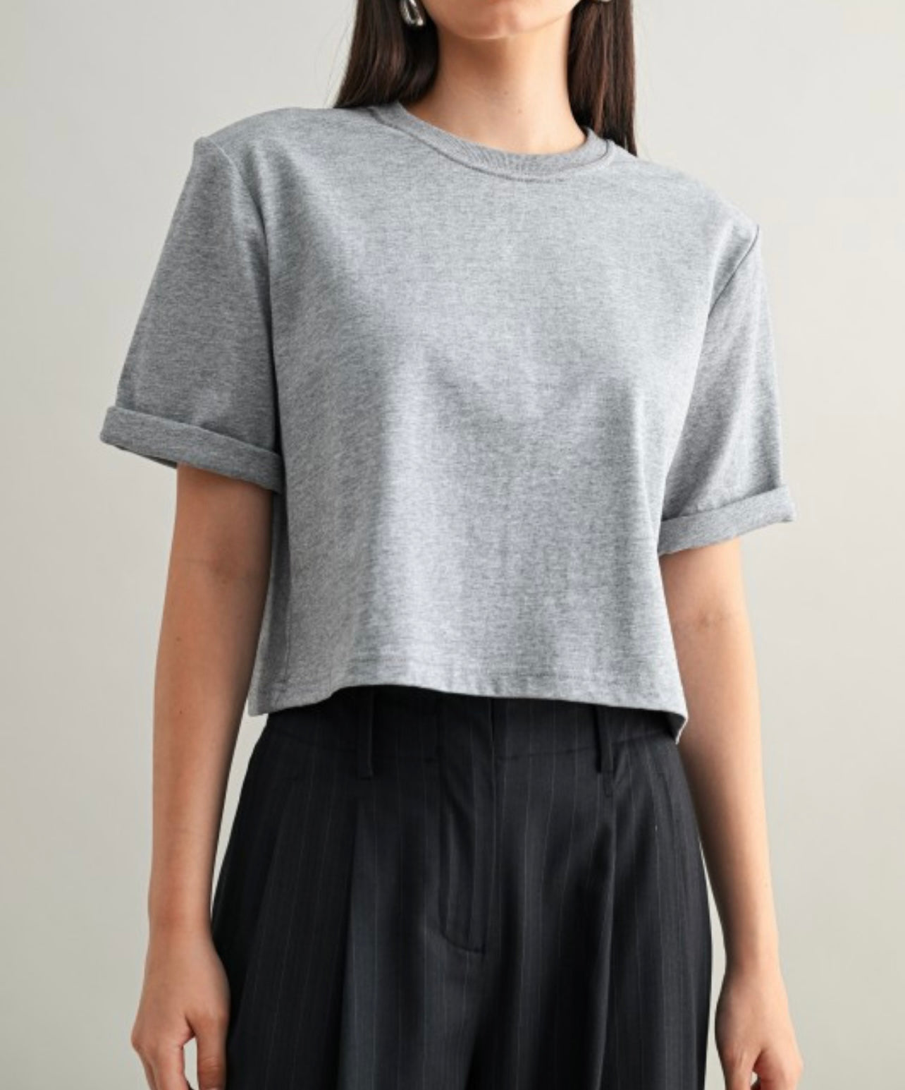 GREY PUFF TEE