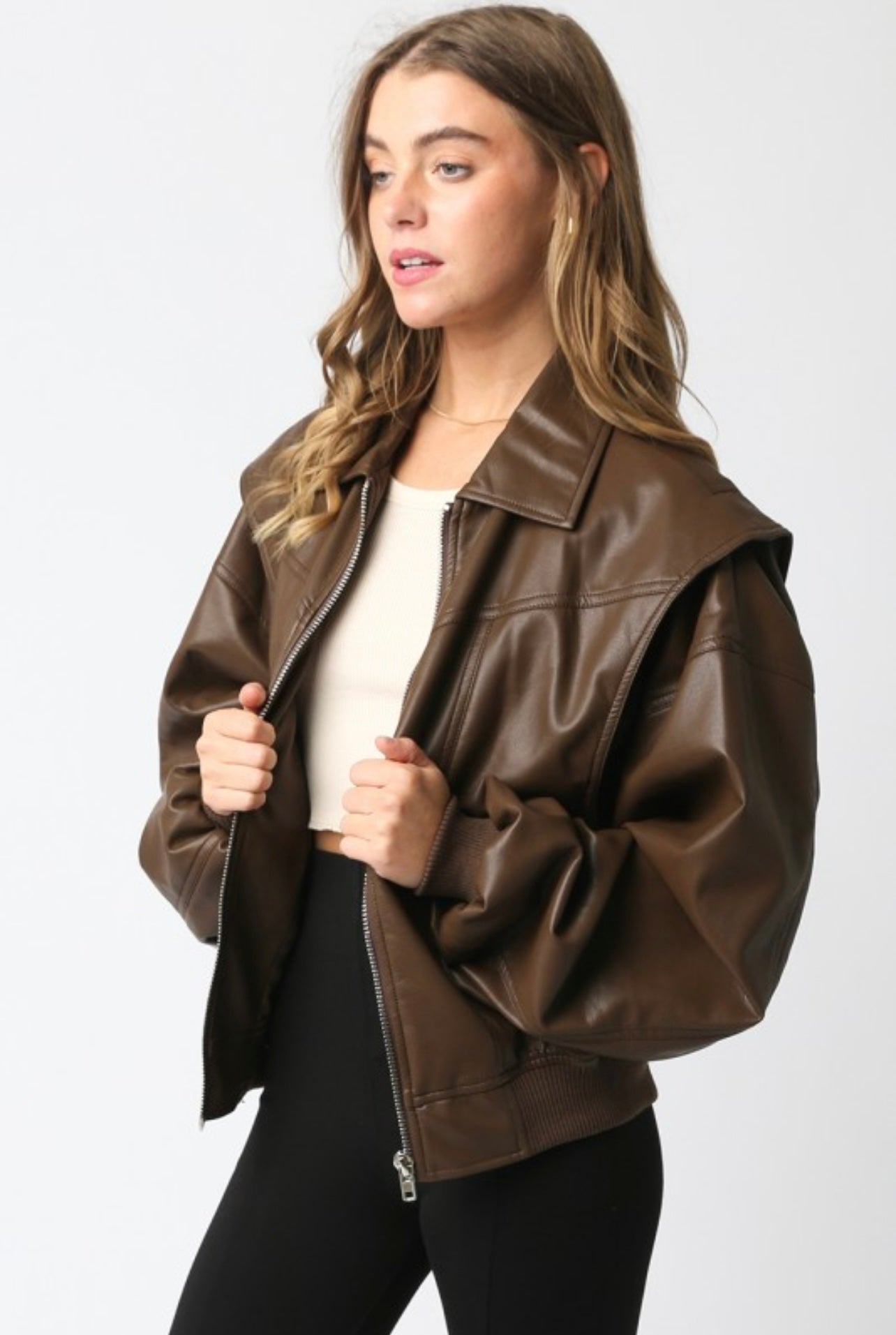 Brown detail jacket