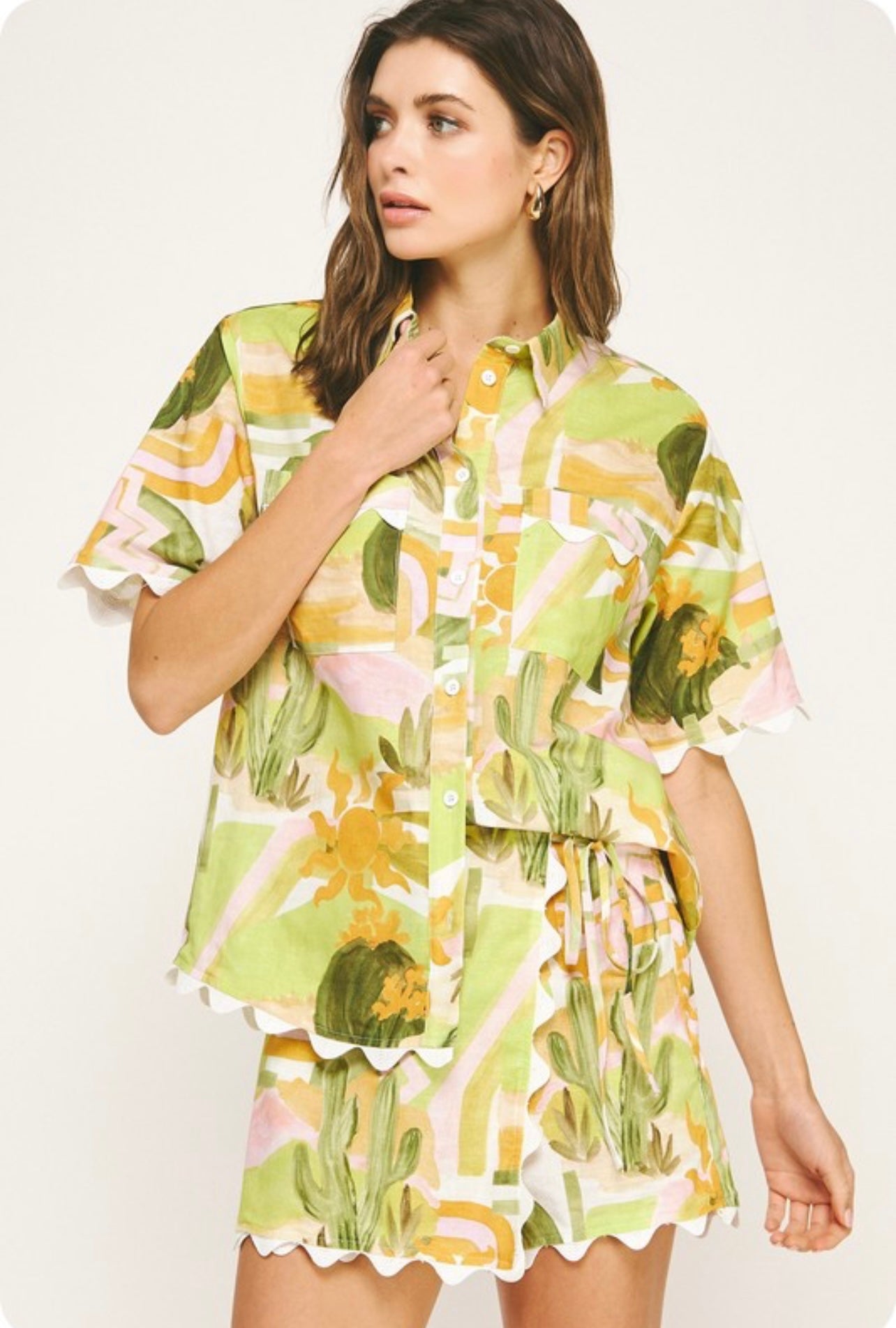 Tropical skort set