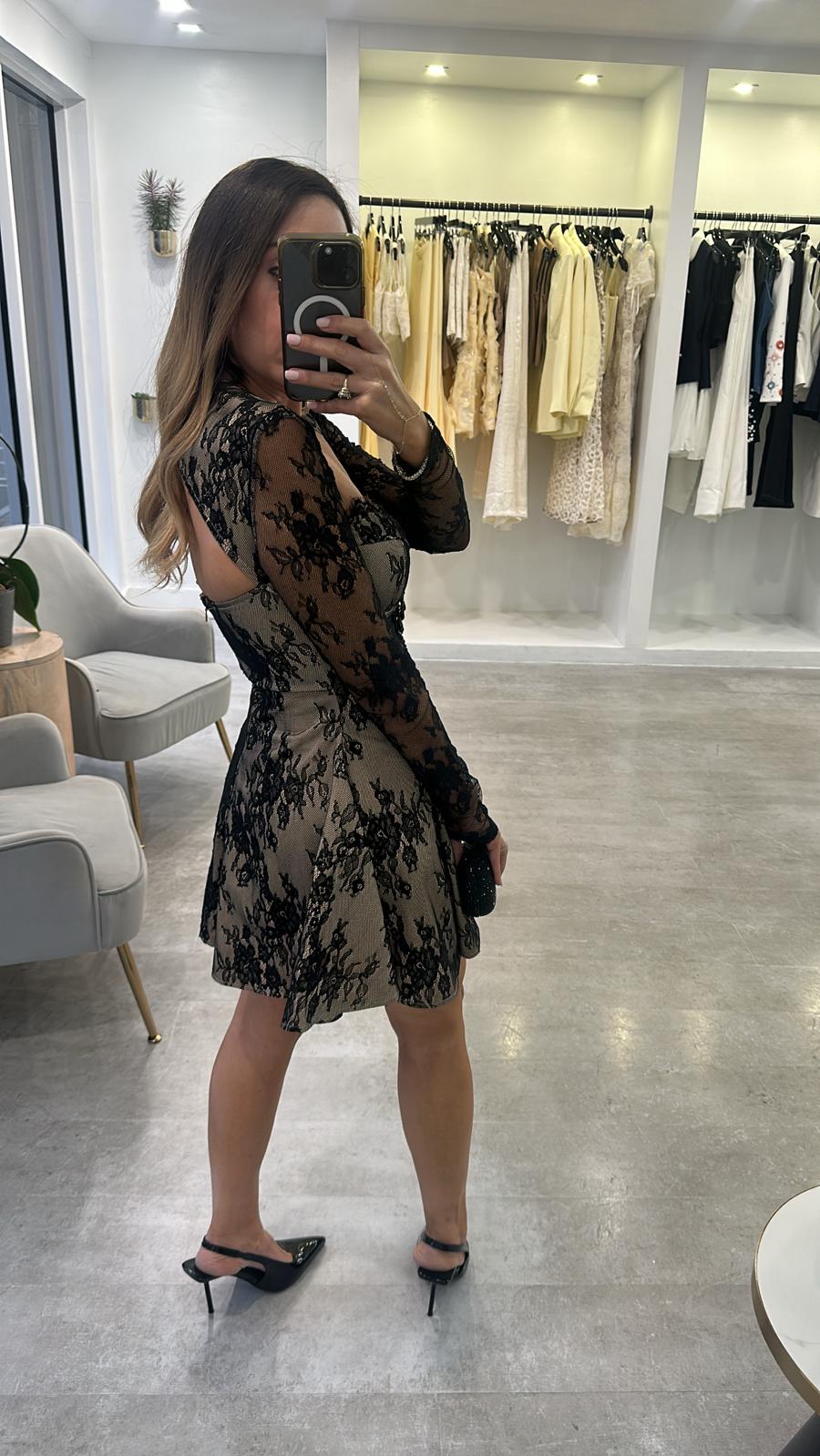 Lace mini dress