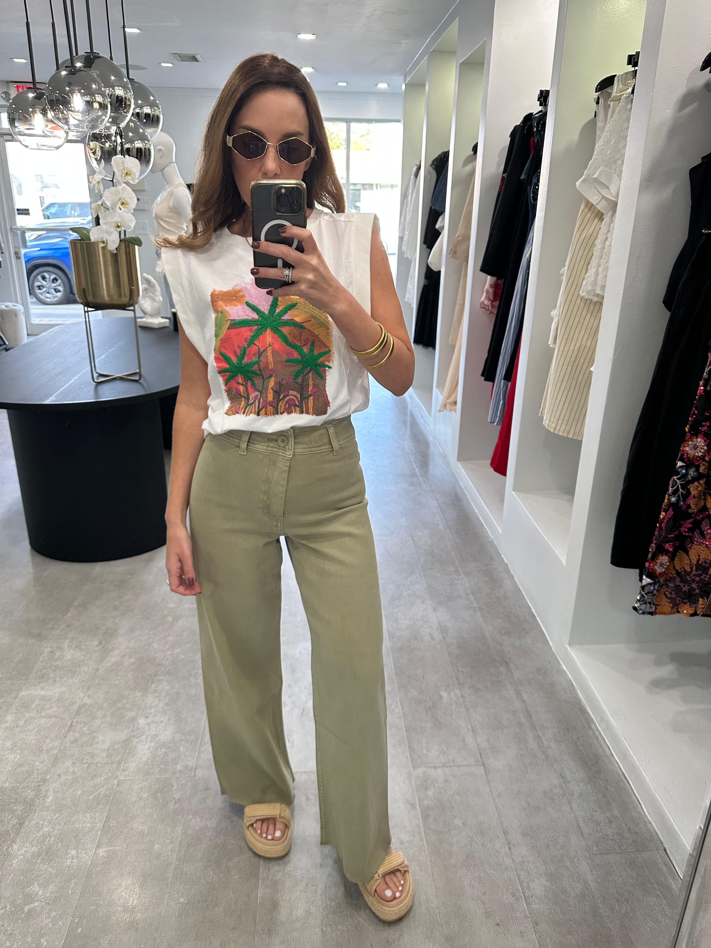 Olive denim