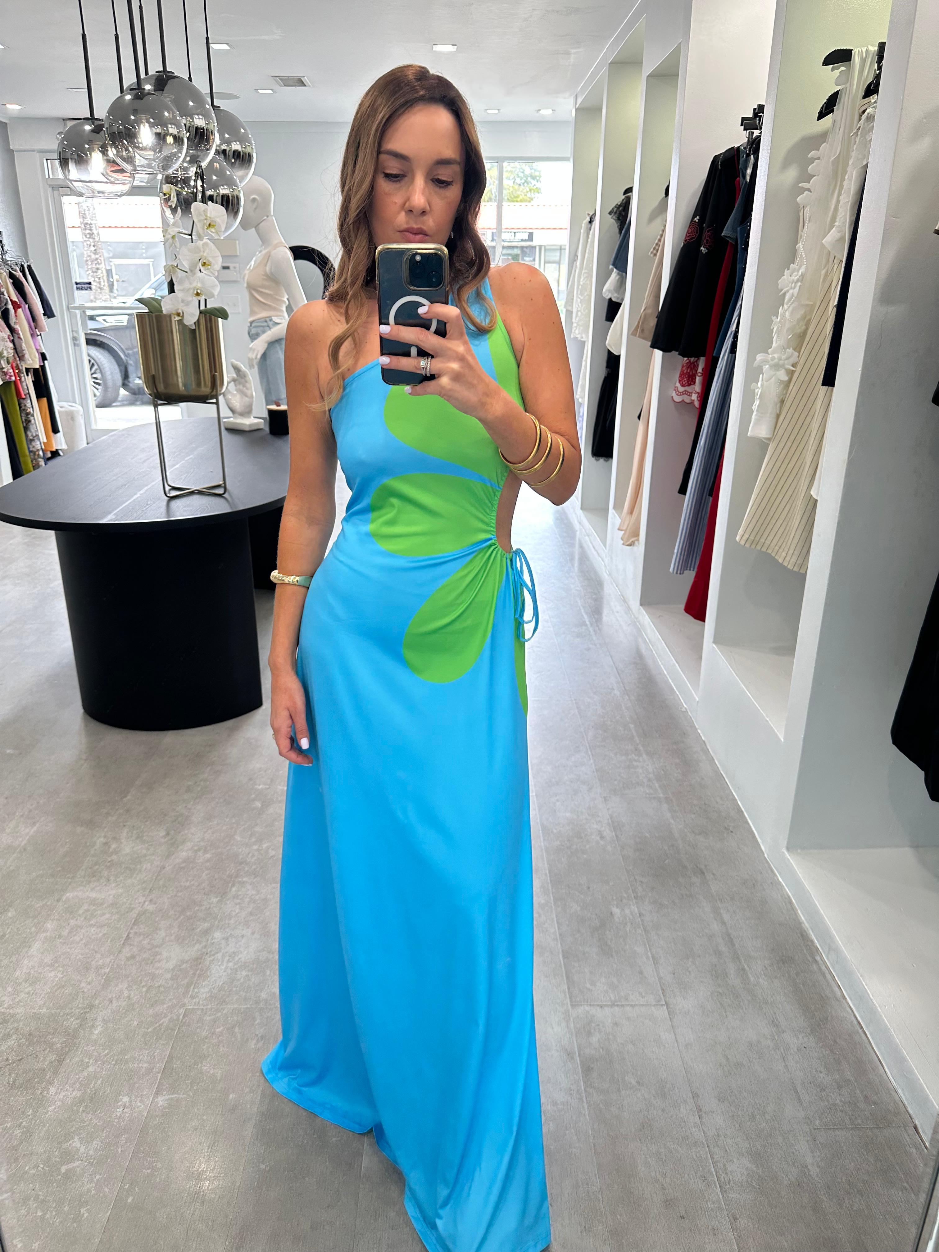 AQUA ISLAND BLUE DRESS
