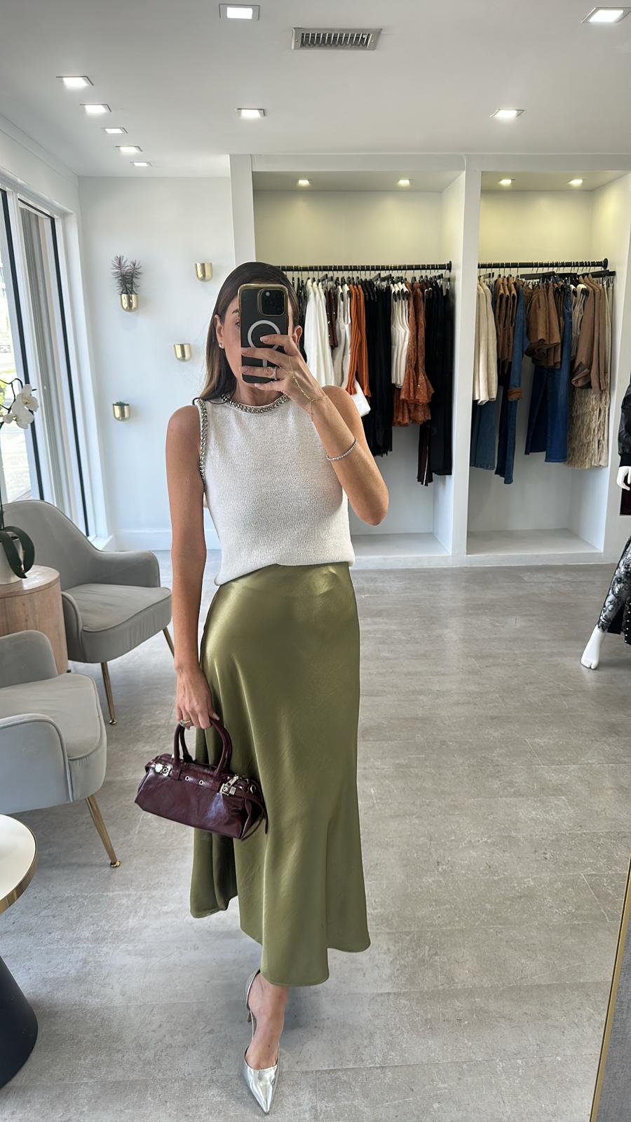 Safari maxi skirt