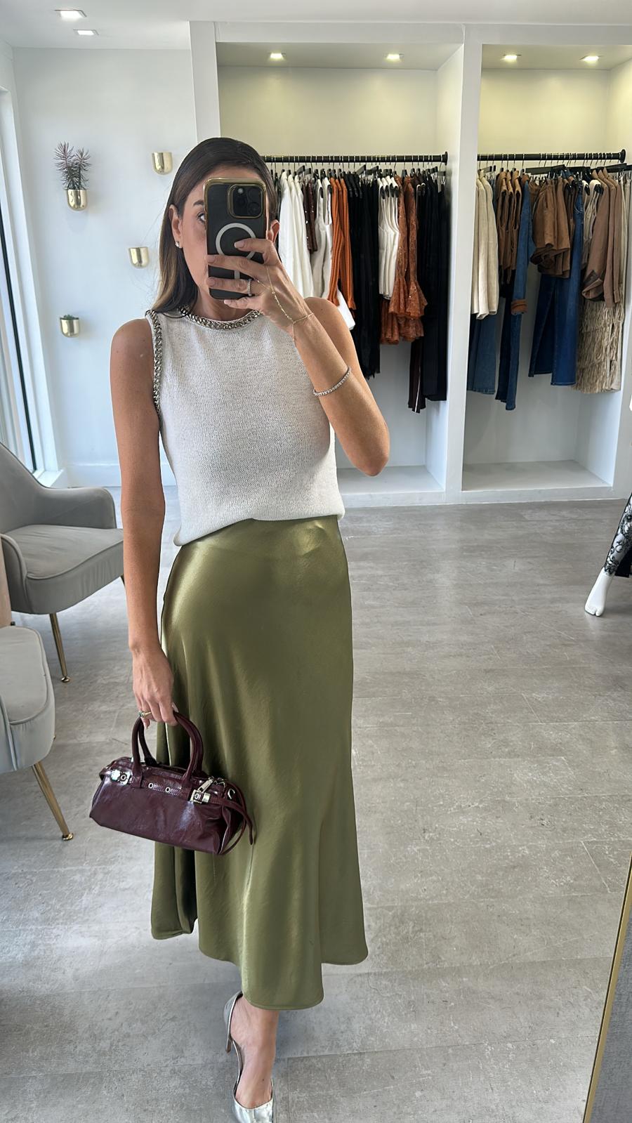 Safari maxi skirt