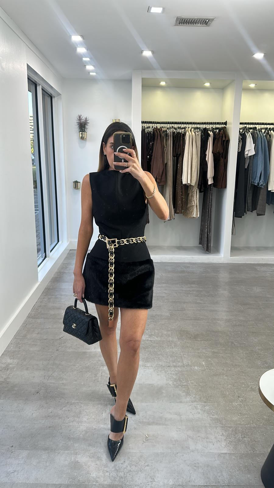 Luna Textured Mini Dress