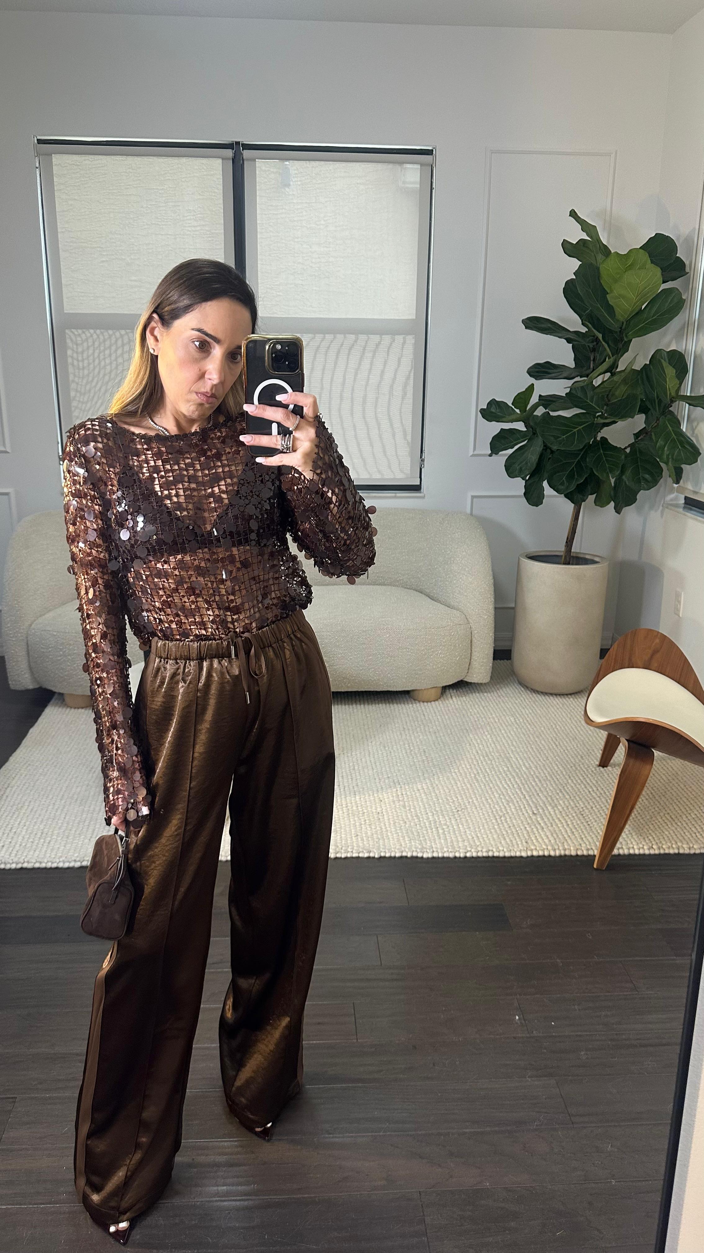 The Luxe Satin Pull-On Pant