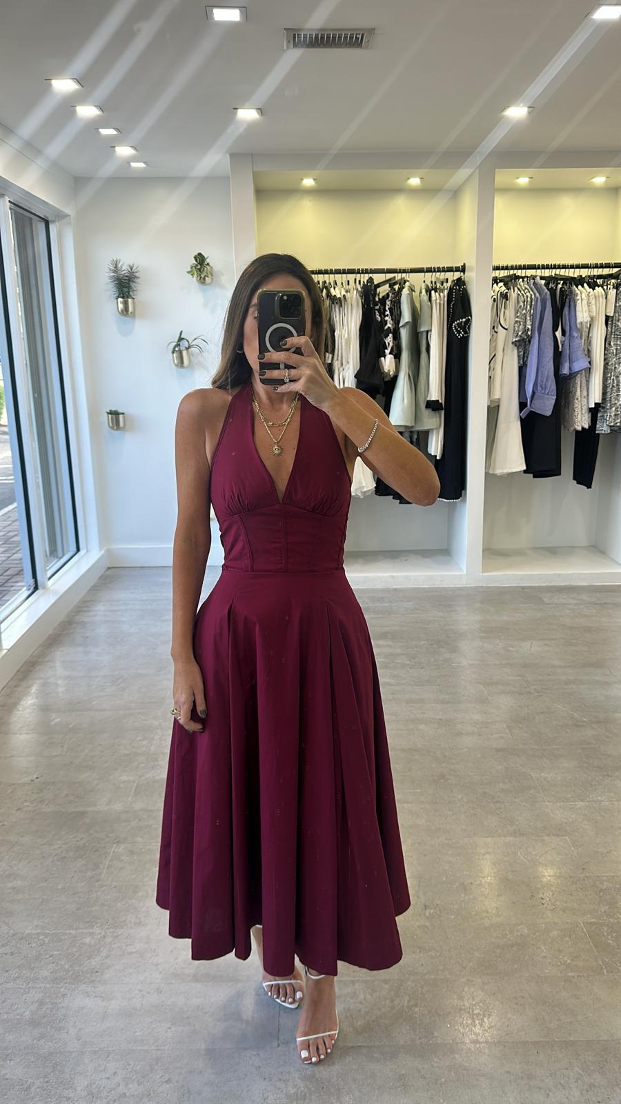 Bordeaux Nights dress