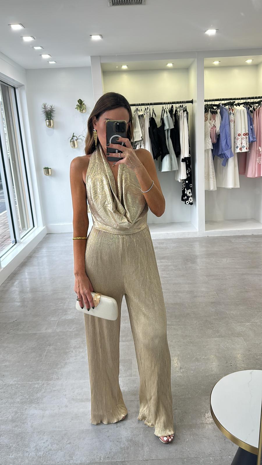 GOLDEN GODDESS JUMPSUIT