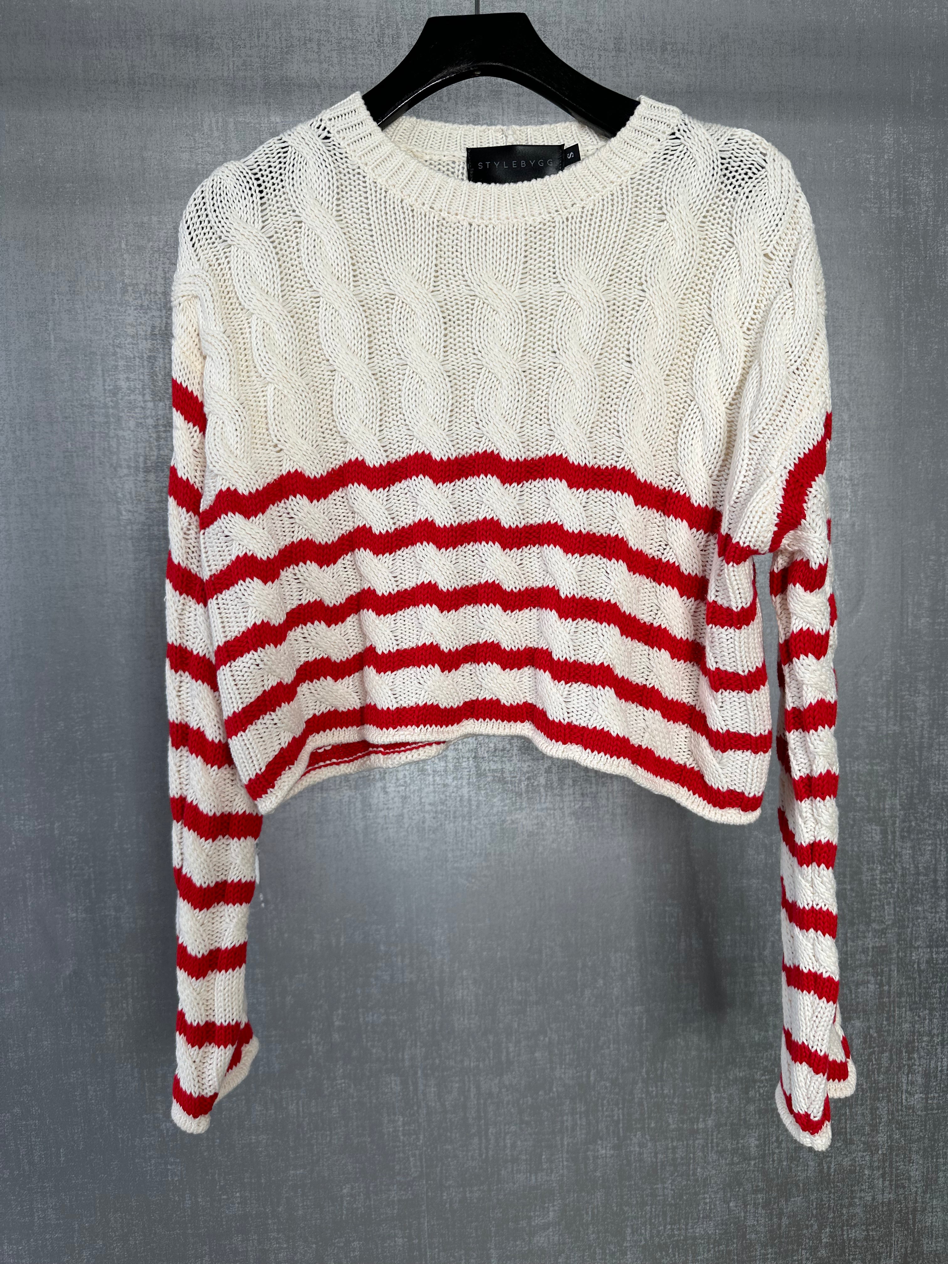 RED STRIPES SWEATER