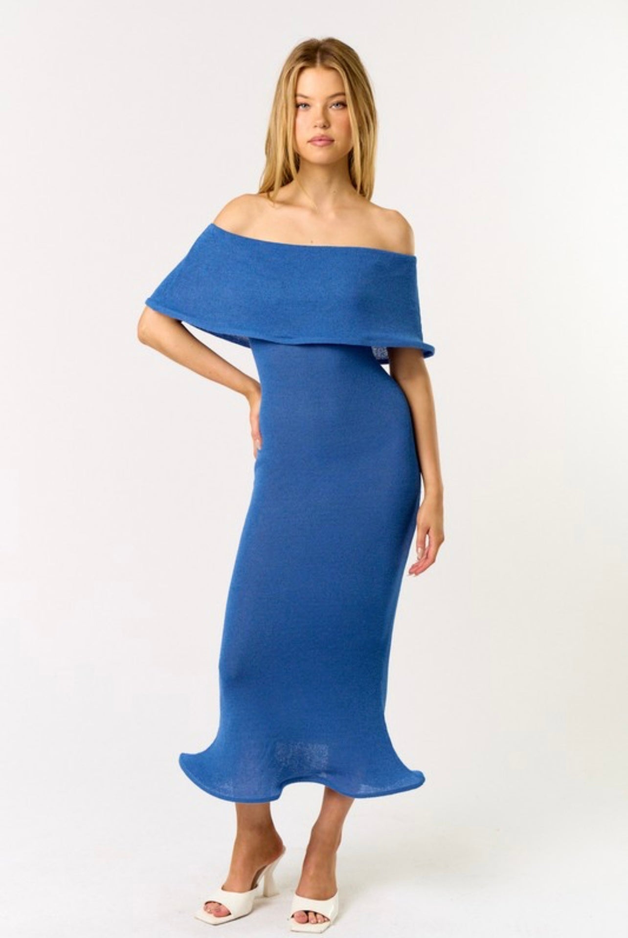 BLUE BLUSH DRESS