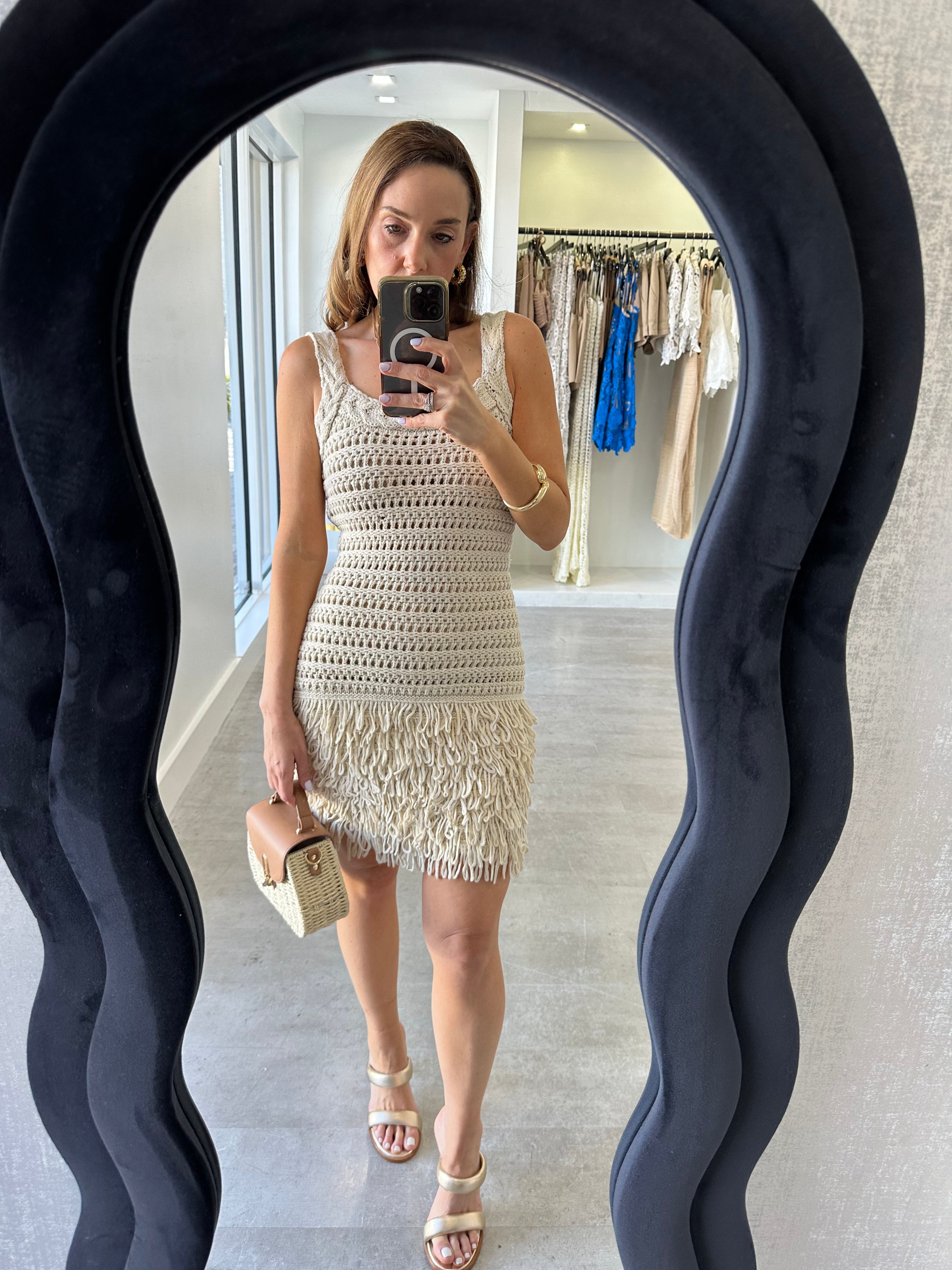 FRINGE CROCHET DRESS