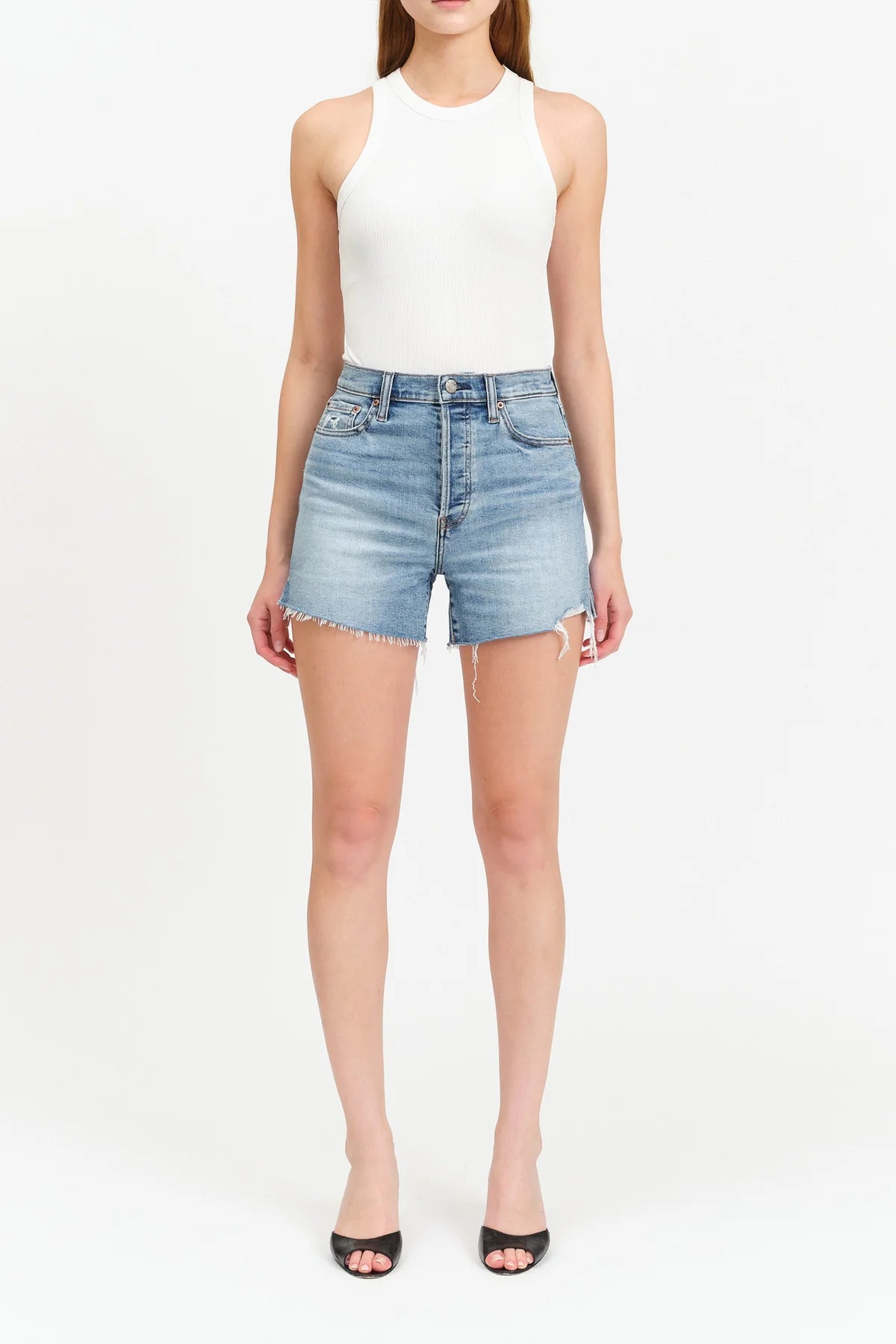 HIGHRISE DENIM SHORTS